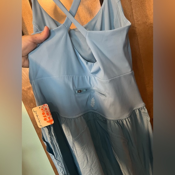 Free People Turquoise Righteous Jumpsuit - Picture 4 of 8